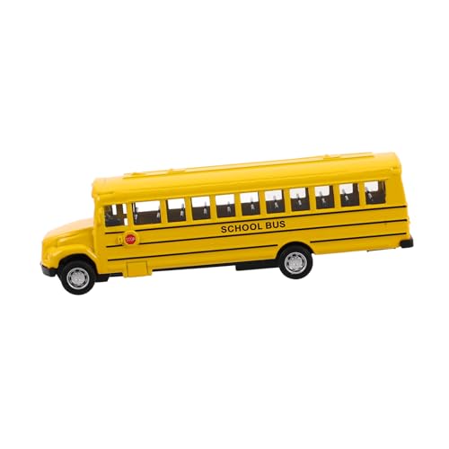 UPKOCH Schulbus für Friktionsantrieb Langlebiges Metallmodell Realistisches Design Lernspielzeug für Jungen und Mädchen Vielseitig für Fantasievolles von UPKOCH