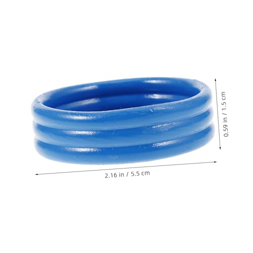 UPKOCH Schwimmbecken mit Strandparty Figuren Aufblasbares Plantschbecken Detailreiches Mini Sandspielzeug für Puppenhaus Sandkasten Dekoration Blaue Mini Sommer Indoor Pool Spielzeuge von UPKOCH