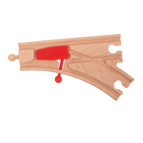 UPKOCH Set Eisenbahnzubehör Spielzeugeisenbahnzubehör Lernspielzeug Eisenbahnzubehör Für Eisenbahntischzubehör Holzeisenbahnbrücke Eisenbahnschienenzubehör Beige Aus Holz von UPKOCH