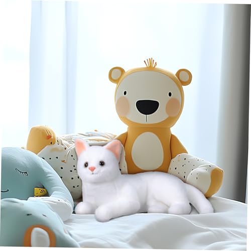 UPKOCH Plüsch-katzenpuppe Cartoon Design Stofftier Spielzeug Entzückende Katze Flauschige Puppe Haushaltspuppenspielzeug Junge Mädchen Puppe Ornament von UPKOCH