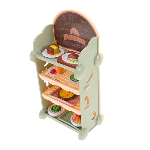 UPKOCH Simulation Lebensmittelspielzeug Babypuppe Squishy Toys Miniatur 4 Etagen Lebensmittelaufbewahrung Selbstpuppen Puppenhaus Mini Lebensmittel Babyspielzeug Lebensmittelladen von UPKOCH