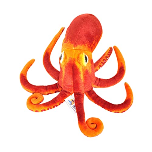 UPKOCH Simulation Meerestier Autodekoration Kissenpuppe Werfen Plüschpuppe Für Zuhause Oktopus-Puppe Cartoon-Puppe Entzückende Stoffpuppe Plüsch-oktopus- Kurzer Plüsch Orange von UPKOCH