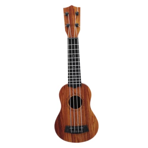 UPKOCH Simulation Ukulele Mini Gitarre aus Holzoptik Leicht Tragbar Pädagogisches Lerninstrument für Anfänger Geschenk für Jungen und Mädchen Dekorativ und Realistisch Gestaltet von UPKOCH