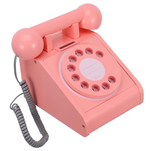 UPKOCH Simulations-Plattenspieler-Telefon Telefonspielzeug Aus Holz Kindergeburtstagsgeschenk Spielhausversorgung Interaktionsspielzeug Telefon Foto Requisiten Telefonmodell Rosa Hölzern UPKOCH Simulations-Plattenspieler-Telefon Telefonspielzeug Aus Holz Kindergeburtstagsgeschenk Spielhausversorgung Interaktionsspielzeug Telefon Foto Requisiten Telefonmodell Rosa Hölzern von UPKOCH