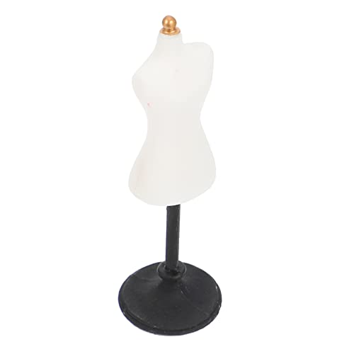UPKOCH Simulations-Schaufensterpuppenständer Miniaturpuppe Mini-Kleiderständer klein Stehpuppe puppenkleiderbügel Puppen kleiderbügel Mini-Kleiderformen Miniaturkleiderform Harz Weiß von UPKOCH