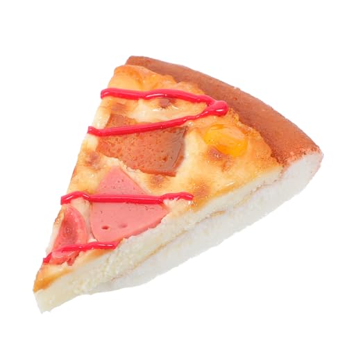 UPKOCH Simulationspizza Lebensmittelanzeige Simulation Eines Pizzastücks Gefälschte Lebensmittel Realistisch Künstliche Lebensmittelrequisiten Prop Essen Gefälschte Pizza PVC von UPKOCH