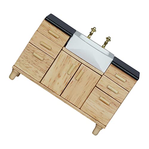 UPKOCH Simulationssenke Miniature Furniture Miniature Washstand Miniature Ornament schicke Tassenmatte tragbare Maske Miniaturmodell Simulation Waschtischmodell hölzern Khaki UPKOCH Simulationssenke Miniature Furniture Miniature Washstand Miniature Ornament schicke Tassenmatte tragbare Maske Miniaturmodell Simulation Waschtischmodell hölzern Khaki von UPKOCH