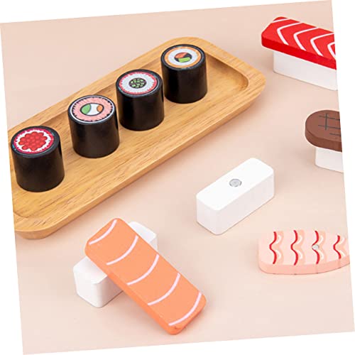 UPKOCH Simulation Sushi Spielzeug Lernspielzeug Für Kleinkinder Lebensmittelspielzeug Mit Stabiler Leistung Bunte Küchenspielzeug Für Hausspielzeug Fördert Koordination Und von UPKOCH
