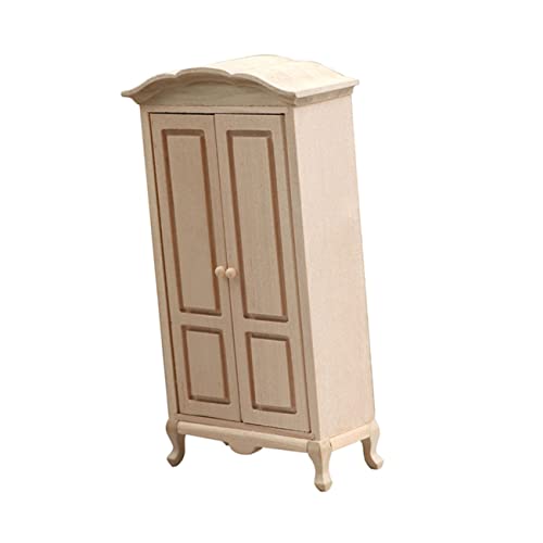 UPKOCH Simulierter Kleiderschrank Mini-hausverzierung Puppe Minischrank Wohnkultur Mini Möbel Kleiderschränke Mini-möbel-kleiderschrank Aus Holz Mini- -holzmöbel Hölzern Khaki von UPKOCH