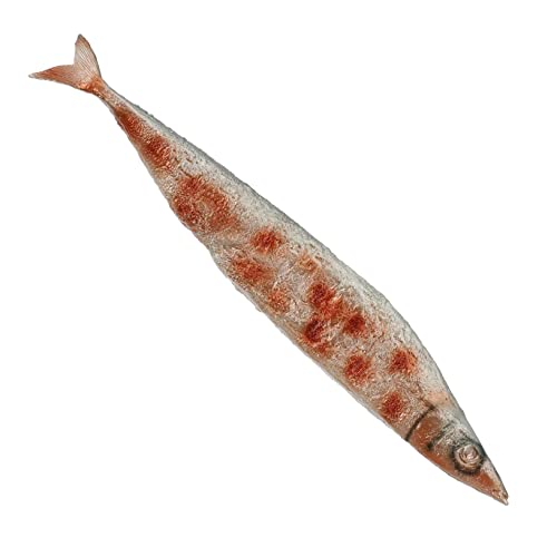 UPKOCH Simulierter Saury lebensechtes Fleischdekor Faux-Fleisch-Modell Roboterfisch gefälschtes gekochtes Fleisch Küchenzubehör gefälschte Saury schmückt Lebensmittelspielzeug PVC von UPKOCH