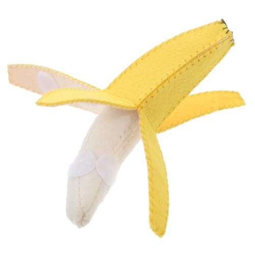 UPKOCH Simuliertes Bananenspielzeug Kleinkindspielzeug Plüschtiere Kinderspielzeug Sensorisches Lernspielzeug Party-bananenspielzeug Stoff Banane Vlies Gelb von UPKOCH