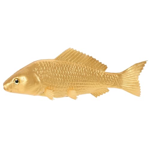 UPKOCH Simuliertes Fischspielzeug Interaktives Fischspielzeug Lebensechtes Simulationstiermodell Meereslebewesen Lebensechtes Fischmodell Künstlicher Fisch Prop -Fisch Golden Pu von UPKOCH