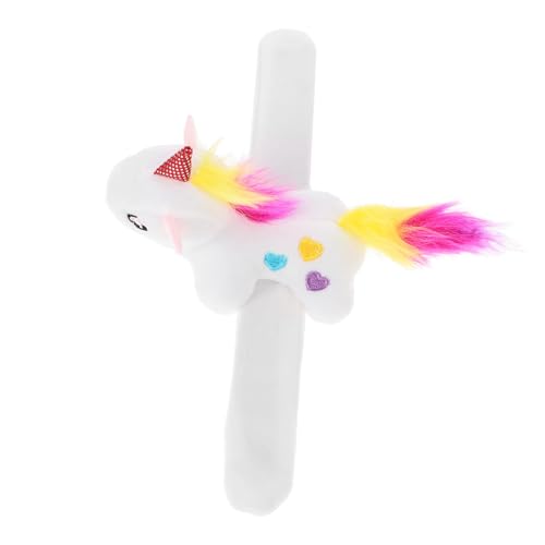 UPKOCH Slap Armband Einhorn Gefülltes Dekoratives Slap Armband für Partygeschenke Sanfte Textur Kompakt und Tragbar Spielaktivitäten und Schulpartys von UPKOCH