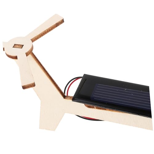 UPKOCH Solarbetriebener DIY Holz Hubschrauber Bausatz Leichter Solar Hubschrauber für Fördert Technikverständnis und Outdoor Wissenschaftsexperimente für Jungen und Mädchen von UPKOCH