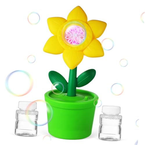 UPKOCH Sonnenblumenblasenmaschine Blasenkugel Großer Seifenblasenmacher Flüssig Raketenblase Blasenlösung Blasen Für Blase Zauberstab Bubble -zauberstäbe Nebel Plastik von UPKOCH