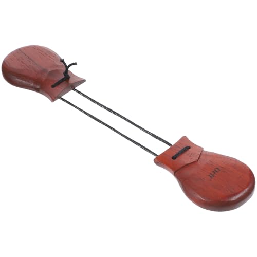 UPKOCH Spanische Kastagnetten aus Holz Handheld Percussion Instrument für Tanzunterhaltung für Konzerte und Musicals Geeignet für Erwachsene und Anfänger Einfach zu Transportieren von UPKOCH