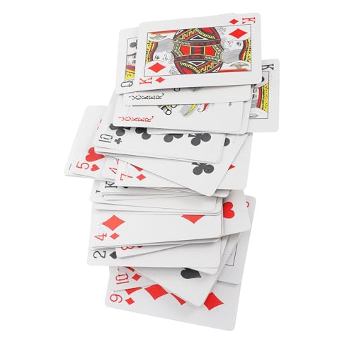 UPKOCH Spielkarten in Blindenschrift Kartenspiel Braille-Spiele Großdruckkarten Für Blinde Blindenschrift-Karten Braille-Spielkarten Blindenschriftkarten Für Blinde Papier von UPKOCH