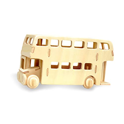 UPKOCH Spielzeug für Kinder tierische holzpuzzles 3D-Puzzles aus Holz Spielzeug für Mädchen Auto-Puzzle Rätsel Kinderspielzeug Lernspielzeug Auto Model gebaut Modell Wagen Student Bambus von UPKOCH