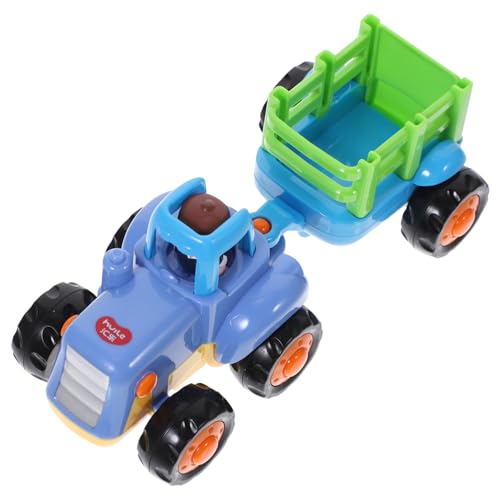 UPKOCH Spielzeugauto Kinderspielzeug Traktorspielzeug Autospielzeug Frühlernspielzeug Technik Van Modell Lernspielzeug Traktoren Automodell Blau von UPKOCH
