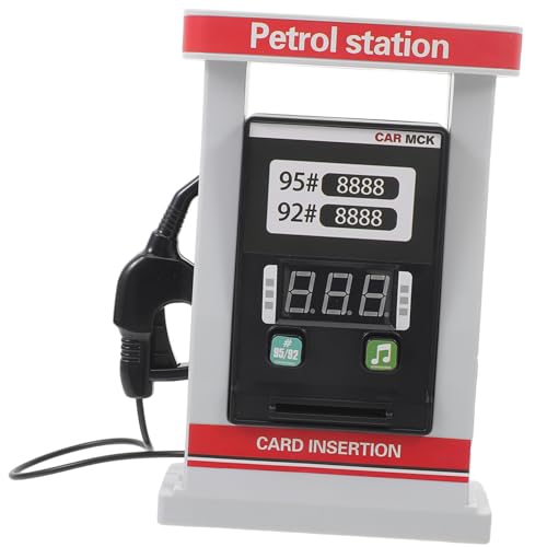 UPKOCH Spielzeugmodell Tankstelle Kinderspielzeug spielzeuge Jungs DIY-Tankstellen-Modellbausatz zum Zusammenbauen Einer Tankstelle Abs rot von UPKOCH
