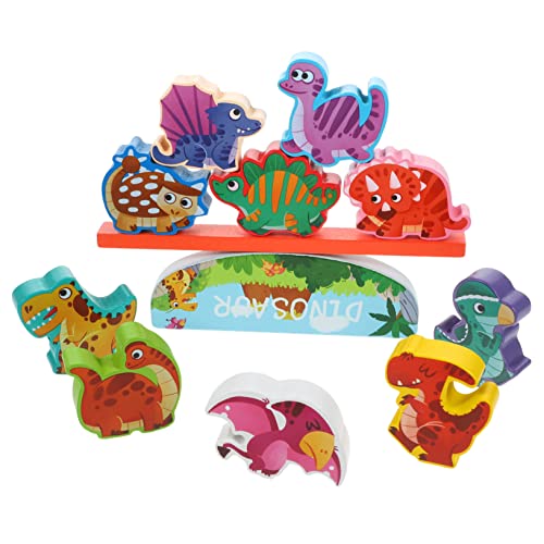 UPKOCH Pädagogisches Stapelklötze-Set Aus Holz Für Kleinkinder Tier-stapelspielzeug Glatte Kanten Spielbausteine Spielzeug Für Jungen Und Mädchen von UPKOCH