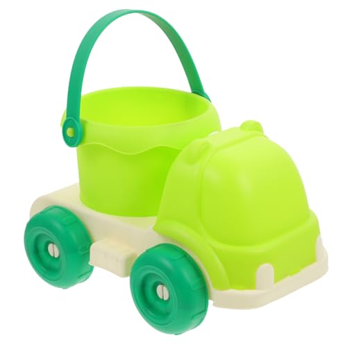 UPKOCH Strandspielzeug Sandtruck mit Abnehmbarem Eimer Robustes Sandspielzeug für Kleinkinder Vielseitiger Bagger Truck für Strand und Sandkasten Spiel Grünes Sandspielzeug von UPKOCH