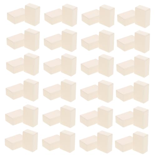 UPKOCH Stücke Quadratische Weiße Schachfigur Rotierendes Schwarz-weiß-Schach Brettspiel Dame Für Erwachsene Ausdrucksblöcke Originelles Murmelspiel Bauspiele Kinderspiele Acryl Beige von UPKOCH