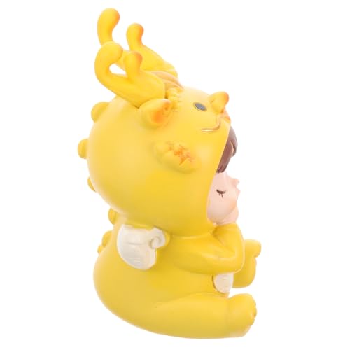UPKOCH Süßer Drachenbaby Cake Topper Kreative Tortendekoration für Geburtstagstorten Stilvolle Figur für Heim und Autodeko Einzigartiges für Kinderzimmer und Festlichkeiten von UPKOCH