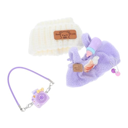 UPKOCH Süßes Plüsch Outfit mit Bären Latzhose Bezauberndem Mützchen und Kamera für Kreatives Rollenspiel und Sammeln von Puppen UPKOCH Süßes Plüsch Outfit mit Bären Latzhose Bezauberndem Mützchen und Kamera für Kreatives Rollenspiel und Sammeln von Puppen von UPKOCH