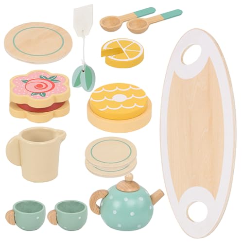 UPKOCH Tee Set Für Kleinkinder 15 Teiliges Teeservice Für Die Teeparty Holzspielzeug Für Ideal Für Kreative Rollenspiele Und Interaktion UPKOCH Tee Set Für Kleinkinder 15 Teiliges Teeservice Für Die Teeparty Holzspielzeug Für Ideal Für Kreative Rollenspiele Und Interaktion von UPKOCH