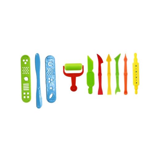 UPKOCH Teiliges Knetformen Set Kinderknete Ungiftig DIY Formen für Jungen Mädchen Bastelsets Kleinkinder Kreatives Modelliermasse Zubehör Zufällige Farbe Zufällige Farbe von UPKOCH