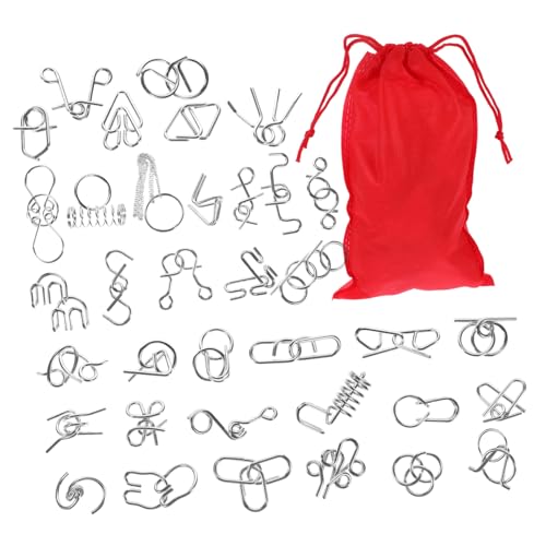 UPKOCH Teiliges Metall Gehirntrainer Puzzle Langlebiges Knobelspiel für Erwachsene Sensorisches zur Kognitiver Fähigkeiten für Familie Schule und Party UPKOCH Teiliges Metall Gehirntrainer Puzzle Langlebiges Knobelspiel für Erwachsene Sensorisches zur Kognitiver Fähigkeiten für Familie Schule und Party von UPKOCH