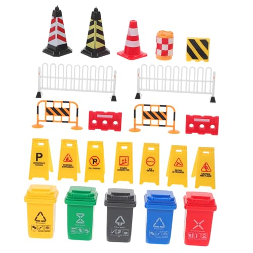 UPKOCH Teiliges Miniatur Verkehrszeichen und Straßenabsperrungs Realistische Baustellenmodelle für Kreatives und Lernförderung Straßenverkehrsspielzeug für Klassenzimmer UPKOCH Teiliges Miniatur Verkehrszeichen und Straßenabsperrungs Realistische Baustellenmodelle für Kreatives und Lernförderung Straßenverkehrsspielzeug für Klassenzimmer von UPKOCH