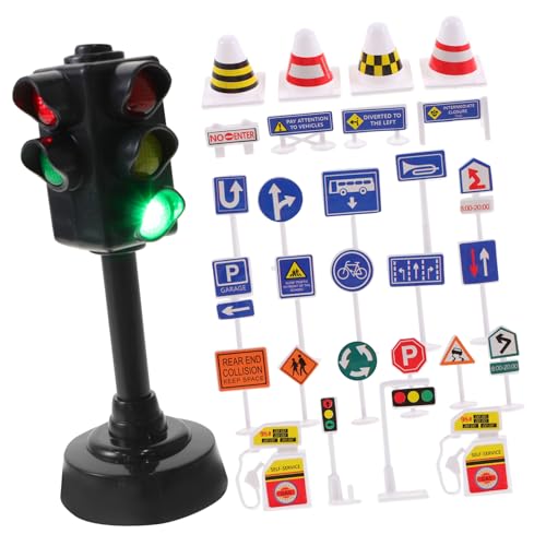UPKOCH Teiliges Verkehrszeichen Spielset für Realistisches Verkehrsschild Modell mit Verstellbaren Figuren Pädagogisches Lernspielzeug Verkehrssicherheit und Straßenschilderkenntnis UPKOCH Teiliges Verkehrszeichen Spielset für Realistisches Verkehrsschild Modell mit Verstellbaren Figuren Pädagogisches Lernspielzeug Verkehrssicherheit und Straßenschilderkenntnis von UPKOCH