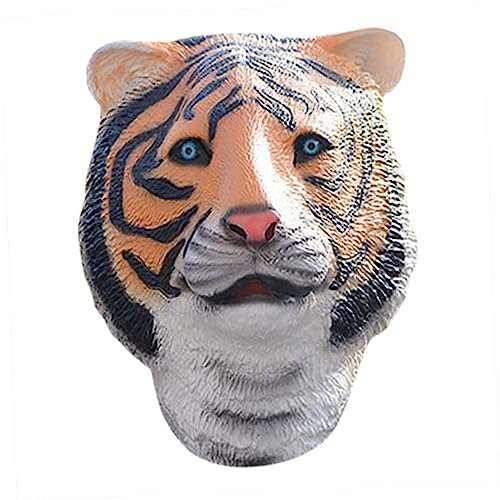 UPKOCH Tier Kopfbedeckung Tiger Maske für Kreative Kostümpartys Einzigartige Gesichtsabdeckung für Halloween Events Realistische Tiger Kopfhaut mit Digitalem Druck UPKOCH Tier Kopfbedeckung Tiger Maske für Kreative Kostümpartys Einzigartige Gesichtsabdeckung für Halloween Events Realistische Tiger Kopfhaut mit Digitalem Druck von UPKOCH