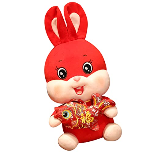 UPKOCH Tierkreisgesegnete Kaninchenpuppe Spielzeugplüsch Plüschspielzeug Hase Kaninchen-Maskottchen-Puppe Chinesische Neujahrskaninchenpuppe Neujahrsplüsch Pp Baumwolle UPKOCH Tierkreisgesegnete Kaninchenpuppe Spielzeugplüsch Plüschspielzeug Hase Kaninchen-Maskottchen-Puppe Chinesische Neujahrskaninchenpuppe Neujahrsplüsch Pp Baumwolle von UPKOCH
