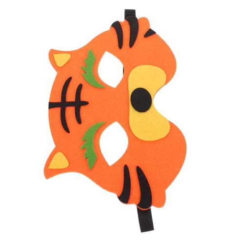 UPKOCH Tiger Halbgesichtsmaske Verstellbar Weiches Material Halloween Kostüm Party Tiermaske für Geburtstag Karneval Cosplay Zubehör UPKOCH Tiger Halbgesichtsmaske Verstellbar Weiches Material Halloween Kostüm Party Tiermaske für Geburtstag Karneval Cosplay Zubehör von UPKOCH