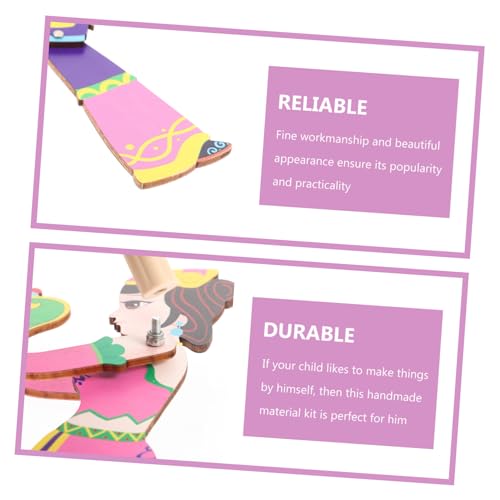 UPKOCH Traditionelle Chinesische DIY Schattenpuppe aus Handgefertigtes Puppenspielzeug für Handliche Handpuppe zum Basteln und Theateraufführung Pädagogisches Geschenk Zufällige Farbe von UPKOCH
