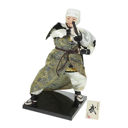 UPKOCH Traditionelle Samurai Puppe Japanische Dekorative Figur für Zuhause und Büro Hochwertige Handwerkskunst für Wohnkultur und von UPKOCH