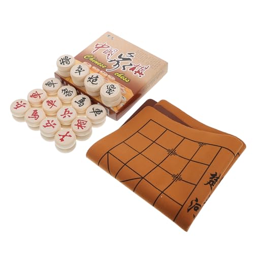 UPKOCH Tragbares Chinesisches Schachspiel Set aus Holz mit Faltbarem Schachbrett und Figuren für Anfänger Eltern und Reisen Fördert Strategisches und Geistige Entwicklung UPKOCH Tragbares Chinesisches Schachspiel Set aus Holz mit Faltbarem Schachbrett und Figuren für Anfänger Eltern und Reisen Fördert Strategisches und Geistige Entwicklung von UPKOCH