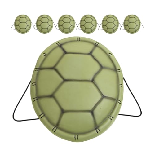 UPKOCH Tragbares Schildkrötenpanzer-Spielzeug Für Kinder 7-Teiliges Schildkröten-Cosplay-Kostüm 17-Zoll-Tierpanzer-Rucksack Großer Schildkrötenpanzer Lustige Verkleidung Für von UPKOCH