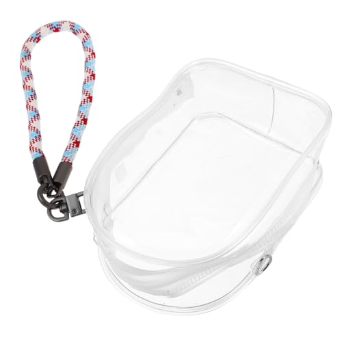 UPKOCH Transparente Spielzeugtasche mit Reißverschluss PVC Sammel Aufbewahrungstasche für Puppen Mini-Figuren Schlüssel Handy Leichte Tragetasche mit Geflochtenem Trageband für Alltag und UPKOCH Transparente Spielzeugtasche mit Reißverschluss PVC Sammel Aufbewahrungstasche für Puppen Mini-Figuren Schlüssel Handy Leichte Tragetasche mit Geflochtenem Trageband für Alltag und von UPKOCH