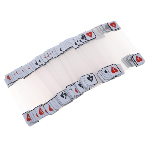 UPKOCH Transparente wasserdichte Spielkarten aus Robustem Kunststoff mit Matter Oberfläche Manipulationssichere Pokerkarten für Reisen Partys und Faire Spiele von UPKOCH