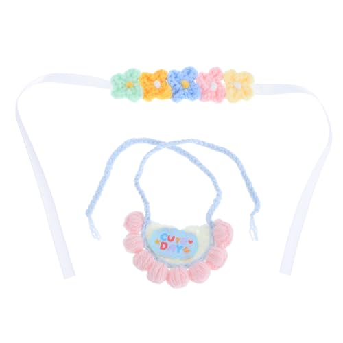 UPKOCH Trouble Doll Ankleidepuppen Plüschspielzeug Zubehör Puppenlätzchen Und Stirnband Plüschpuppen Stirnband Wiederverwendbare Puppen Outfits Gestrickte Kleidung Für Puppen von UPKOCH