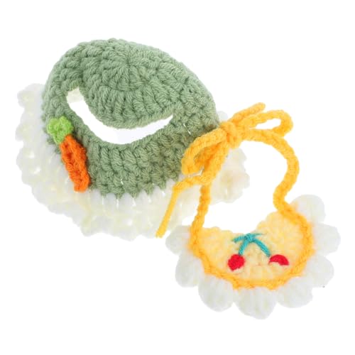 UPKOCH Trouble Doll Selfie Mütze Für Puppen Mini Kappe Puppenkostüm Kopfbedeckung Für Puppen Kostümhüte Kleine Hüte Baumwolllätzchen von UPKOCH