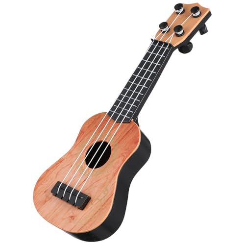 UPKOCH Ukulele Für Gelbe Plastik Ukulele Mit Saiten Musikinstrument Zur Musikalischen Früherziehung Simuliertes Ukulele Für Kleinkinder Und Anfänger von UPKOCH