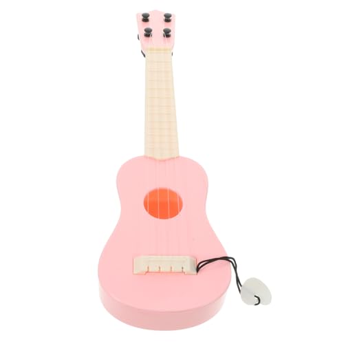 UPKOCH Ukulele Für Pinke Ukulele Mit Stimmbare Saiten Musikinstrument Für Kleinkinder Pädagogisches Lernspielzeug Für Anfänger Ideal Als von UPKOCH