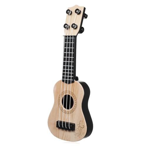 UPKOCH Ukulele Ukulele Instrument Aus Kunststoff Für Saiten Pädagogisches Musikinstrument Lernspielzeug Für Junge Musiker Cremefarben von UPKOCH
