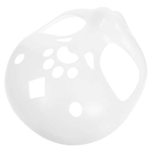 UPKOCH Unbemalte Weiße Furry-Maske Basis Sanft und Angenehm DIY Tierkostüm Kopfteil für Halloween Karneval Cosplay Accessoire Einzigartiges Design für Kreative Verkleidungen von UPKOCH