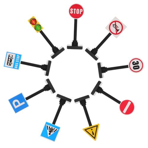 UPKOCH Verkehrszeichen Spielset für Teiliges DIY mit Interaktiven Verkehrsschildern für Kreative Lernspiele Geeignet für Straßen und Stadtmodelle UPKOCH Verkehrszeichen Spielset für Teiliges DIY mit Interaktiven Verkehrsschildern für Kreative Lernspiele Geeignet für Straßen und Stadtmodelle von UPKOCH